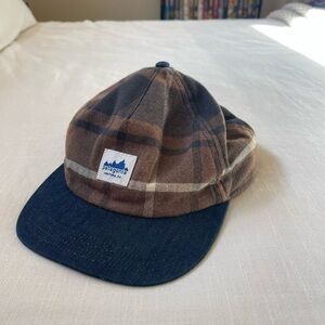 Patagonia Brown and Navy Plaid Hat